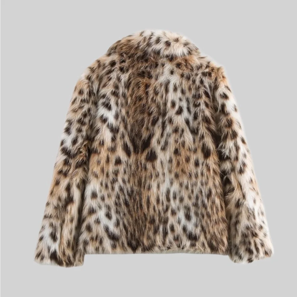 Faux Fur Leopard Jacket - Picture 2 of 15